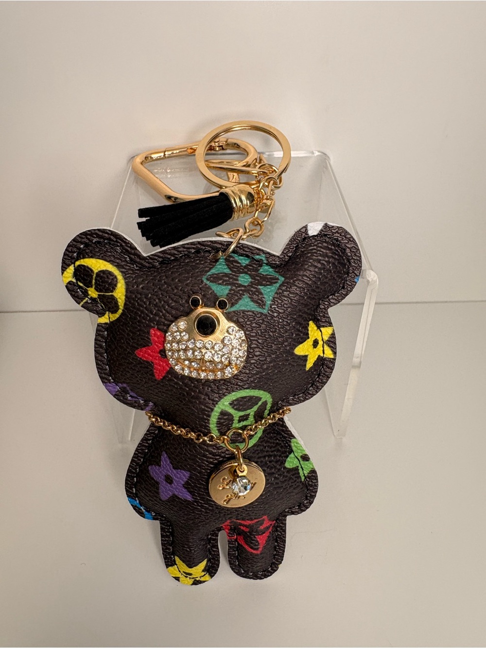 Monogram Brown Multicolor Keychain Bag Charm